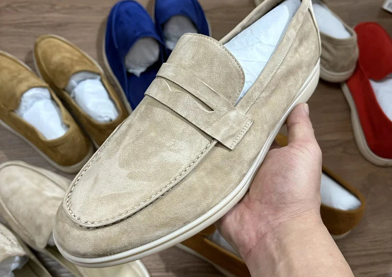 Mocassins Daim Suède Homme Multicolore – CLEVI Paris