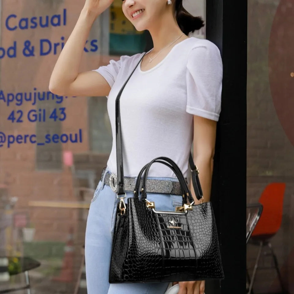 Sac Bandoulière Femme 3 Compartiments Grande Capacité – CLEVI Paris