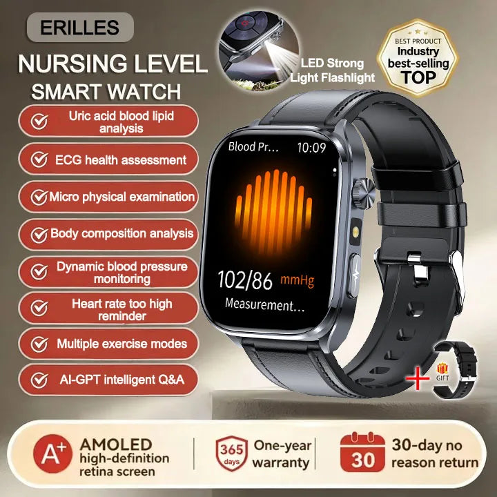 Montre connectée Erilles ET572 AMOLED – CLEVI Paris