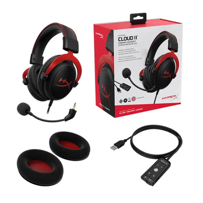 Casque Gaming HyperX Cloud II 7.1 Surround Micro USB – CLEVI Paris