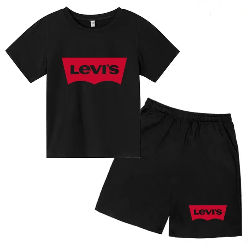 Ensemble enfant t-shirt et short imprimé – CLEVI Paris