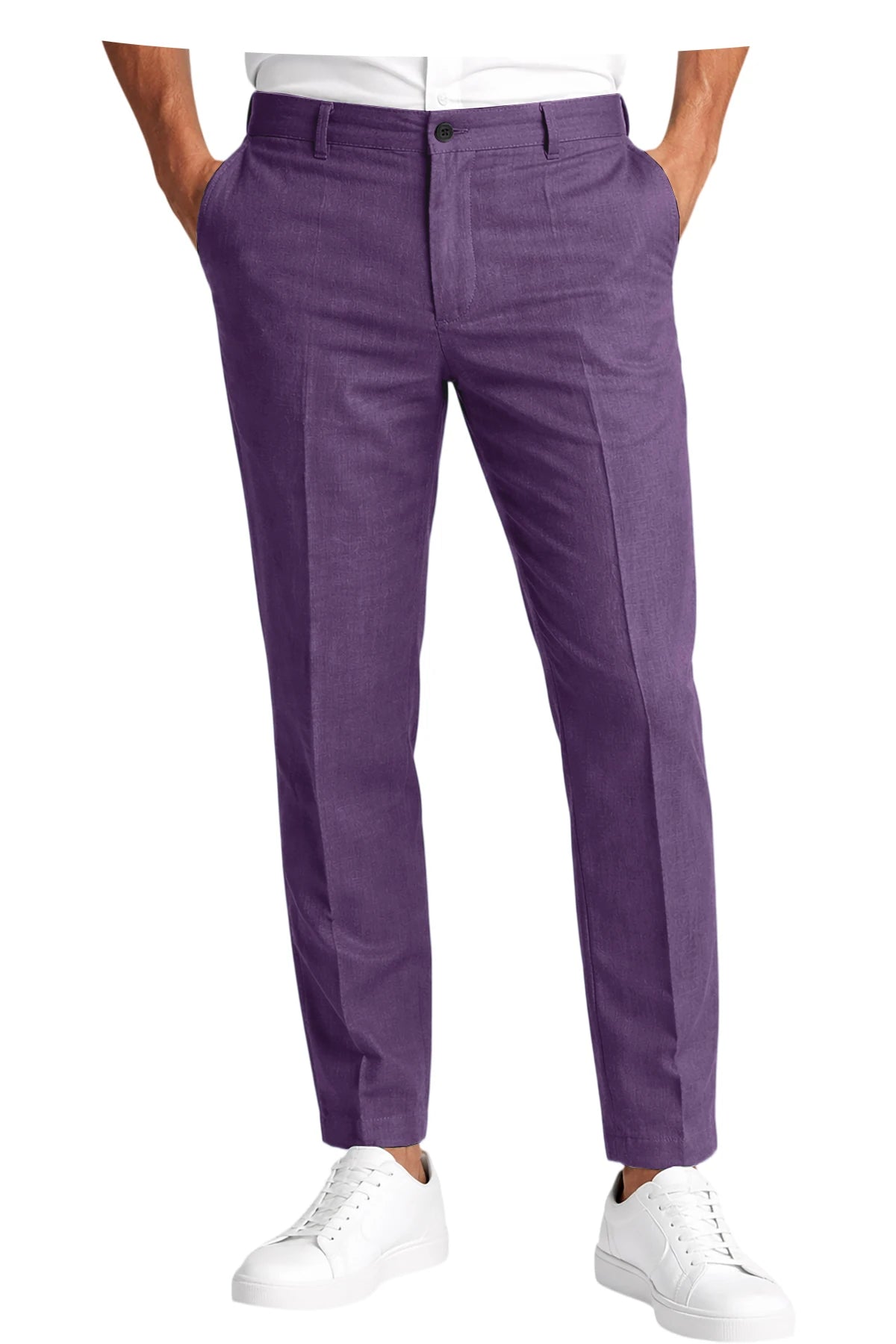 Pantalon homme en lin coupe slim – CLEVI Paris