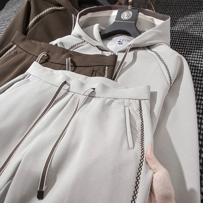 Ensemble homme Minglu à capuche contrasté – CLEVI Paris