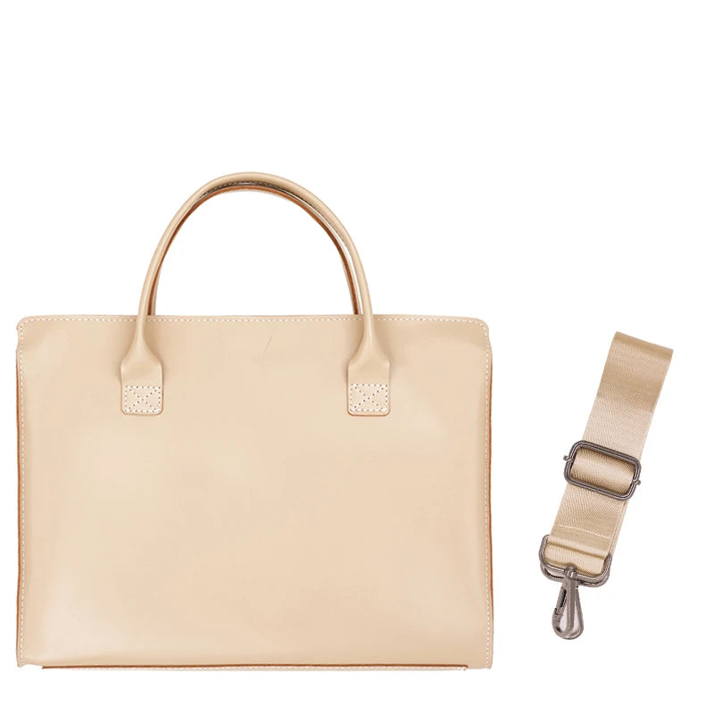 Sacoche Laptop Femme Cuir PU 13"/14"/15,6" MacBook & PC – CLEVI Paris