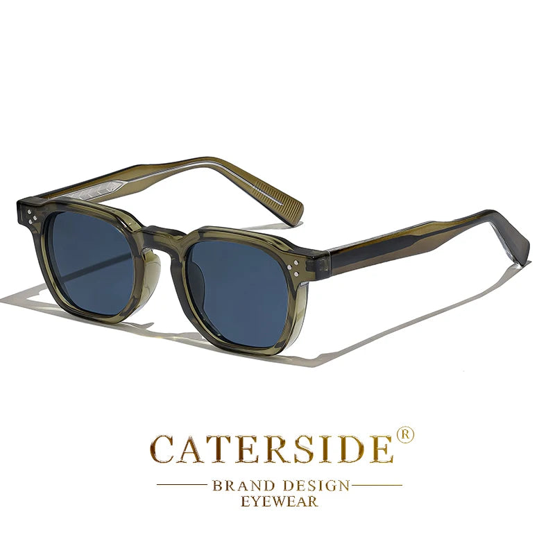 Lunettes de Soleil Caterside Style Punk Petit Cadre Carré UV400 Unisexe – CLEVI Paris