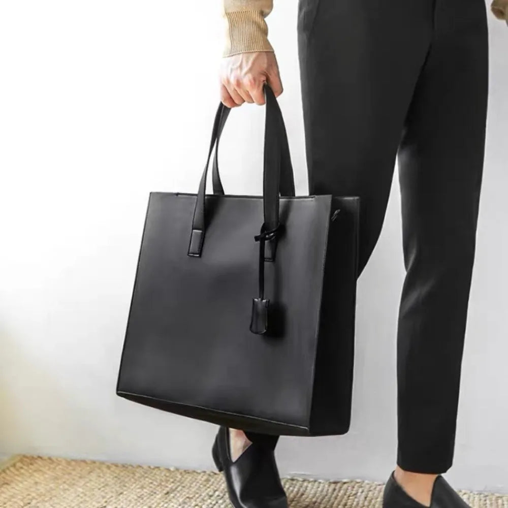 Sac Unisexe PU Imperméable Business Casual Laptop 40x9x33cm – CLEVI Paris