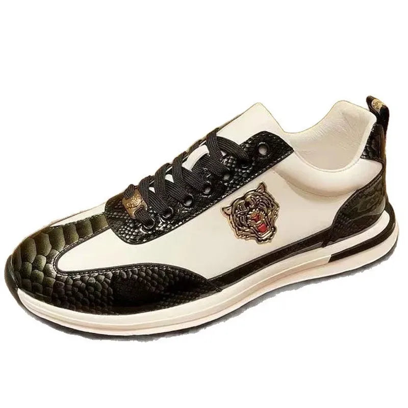 Sneakers en cuir à lacets pour homme – CLEVI Paris