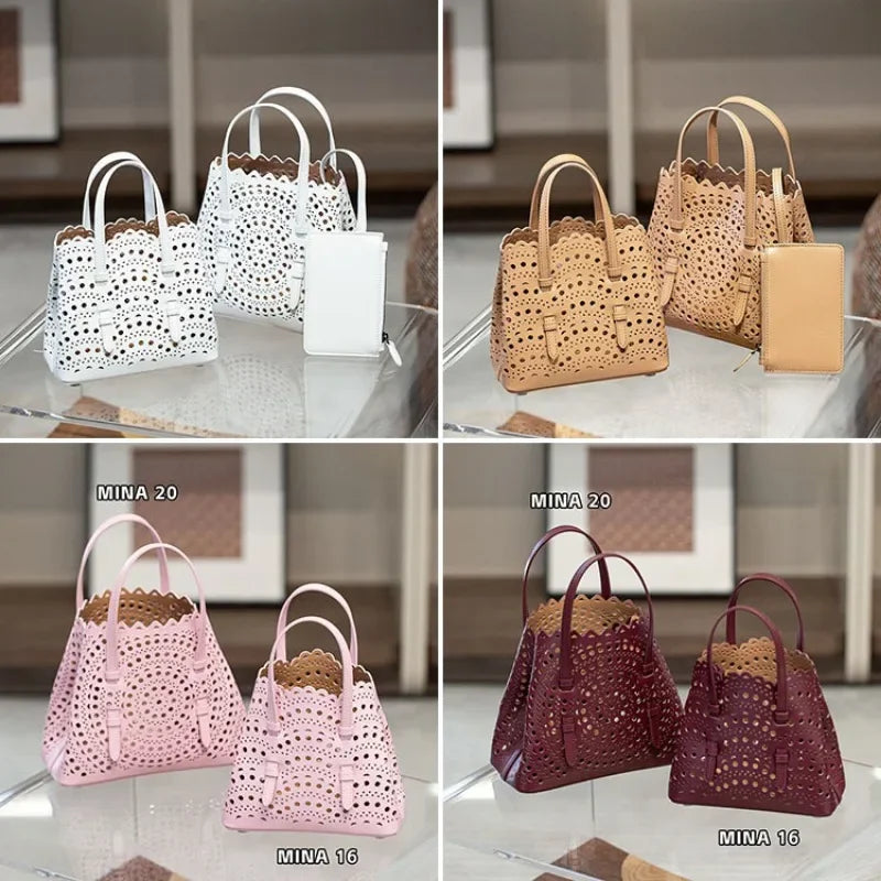 Sac seau femme ajouré, trois formats – CLEVI Paris