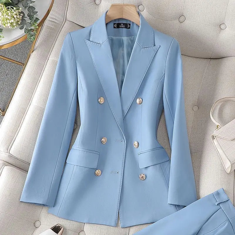 Tailleur femme blazer et pantalon bureau – CLEVI Paris