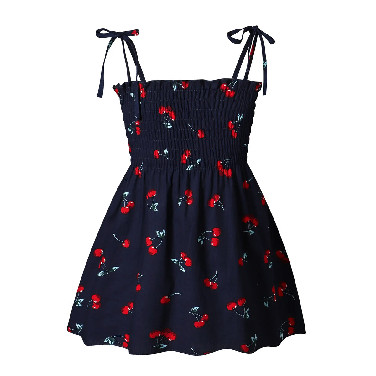 Robe d’été fille à fleurs sans manches – CLEVI Paris