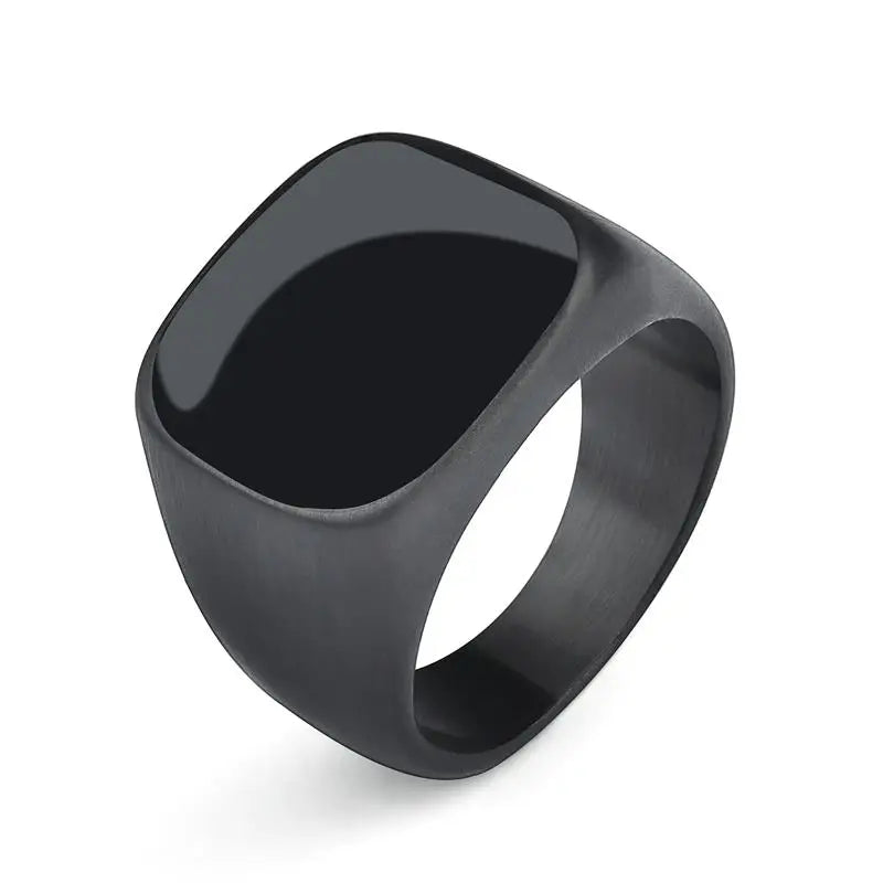 Bague Homme en Acier Inoxydable et Zircon – CLEVI Paris