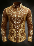 Chemise Homme Paisley à Manches Longues – CLEVI Paris