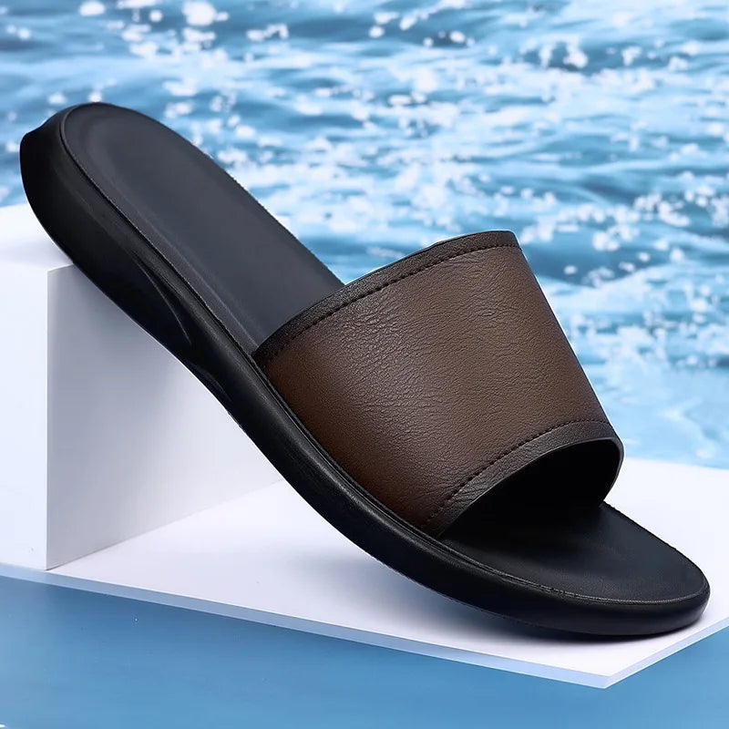 Sandales homme Comemore noires d’été – CLEVI Paris