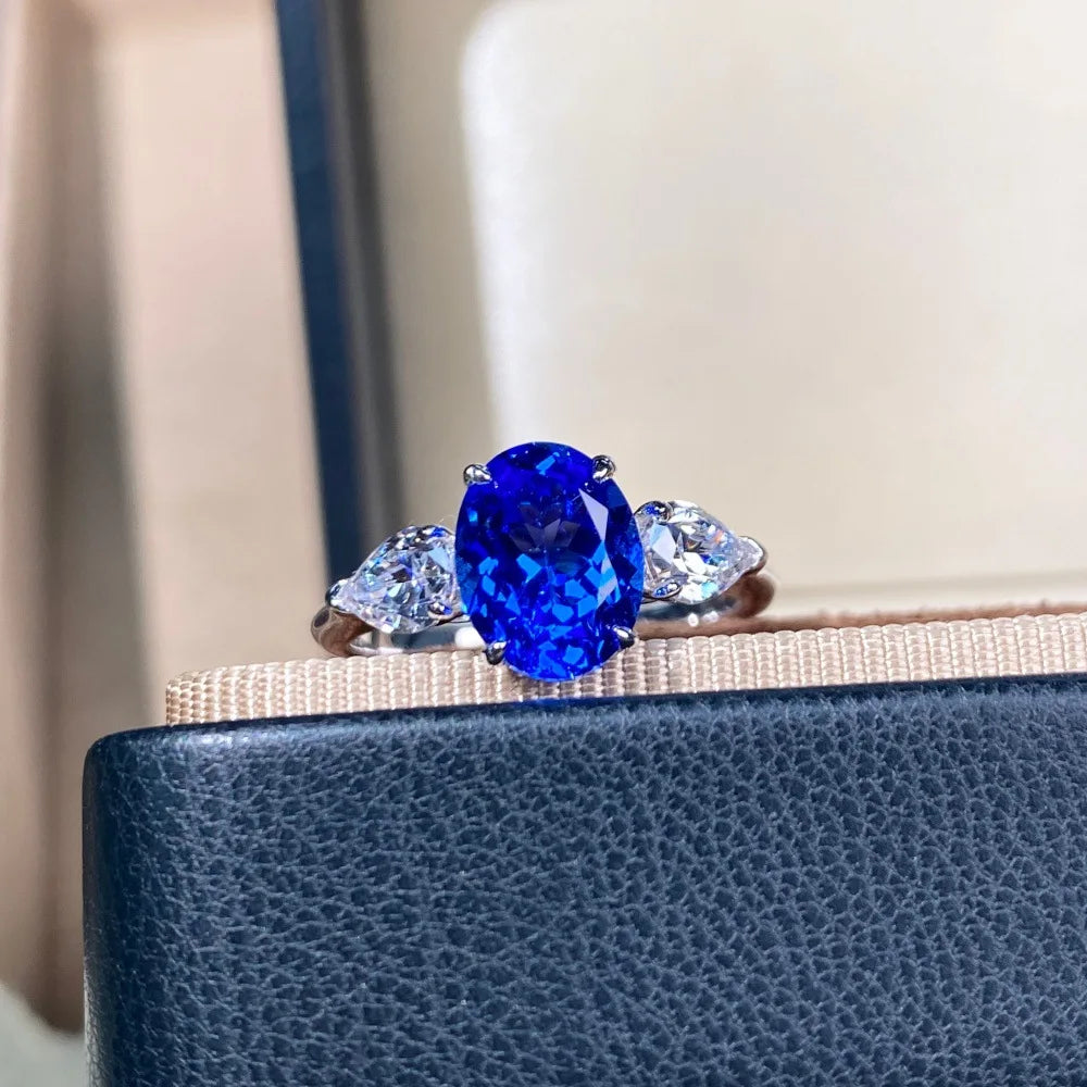 Bague Femme Saphir Or Blanc 18K – CLEVI Paris