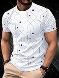 T-Shirt Homme Imprimé 3D Manches Courtes – Style Street Artistique – CLEVI Paris