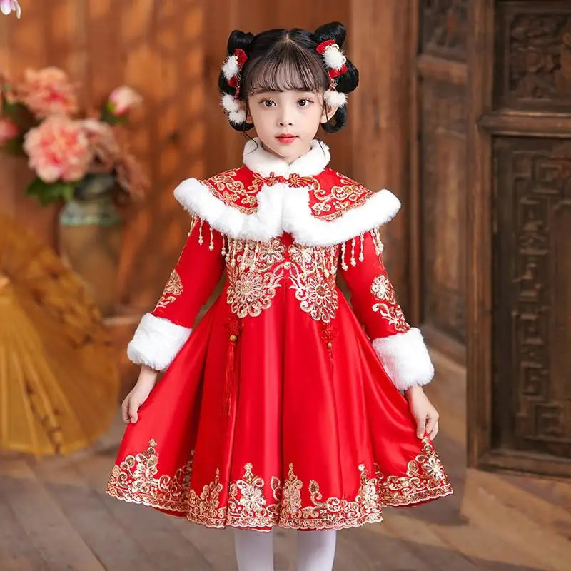Robe Hanfu fille brodée pour fêtes – CLEVI Paris