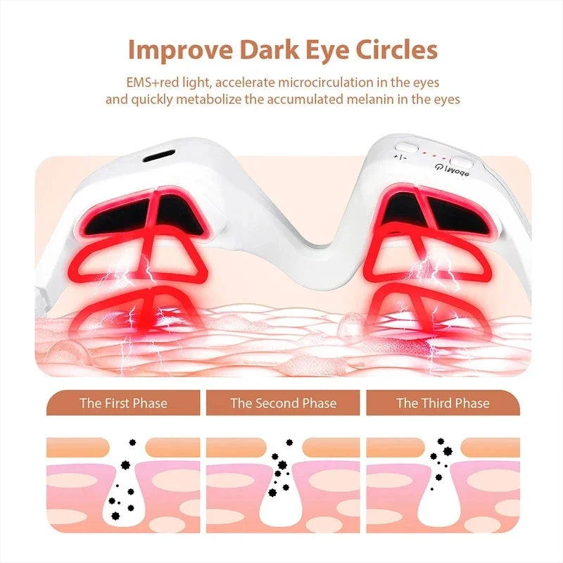 Lunettes de massage EMS à lumière rouge – CLEVI Paris