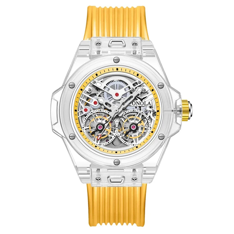 Montre Mécanique Squelette Tourbillon ONOLA Homme – CLEVI Paris