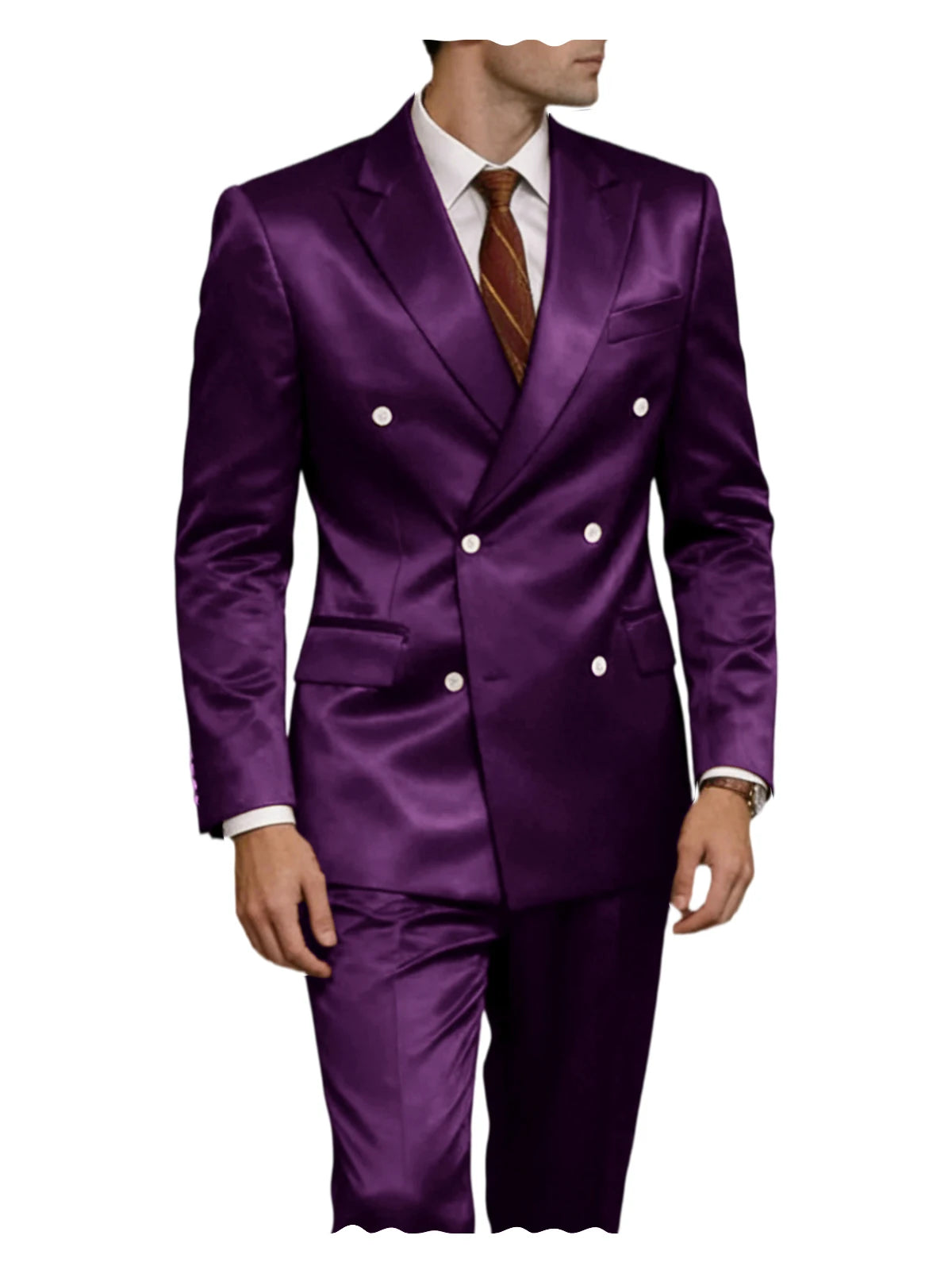 Smoking homme 2 pièces en satin – CLEVI Paris