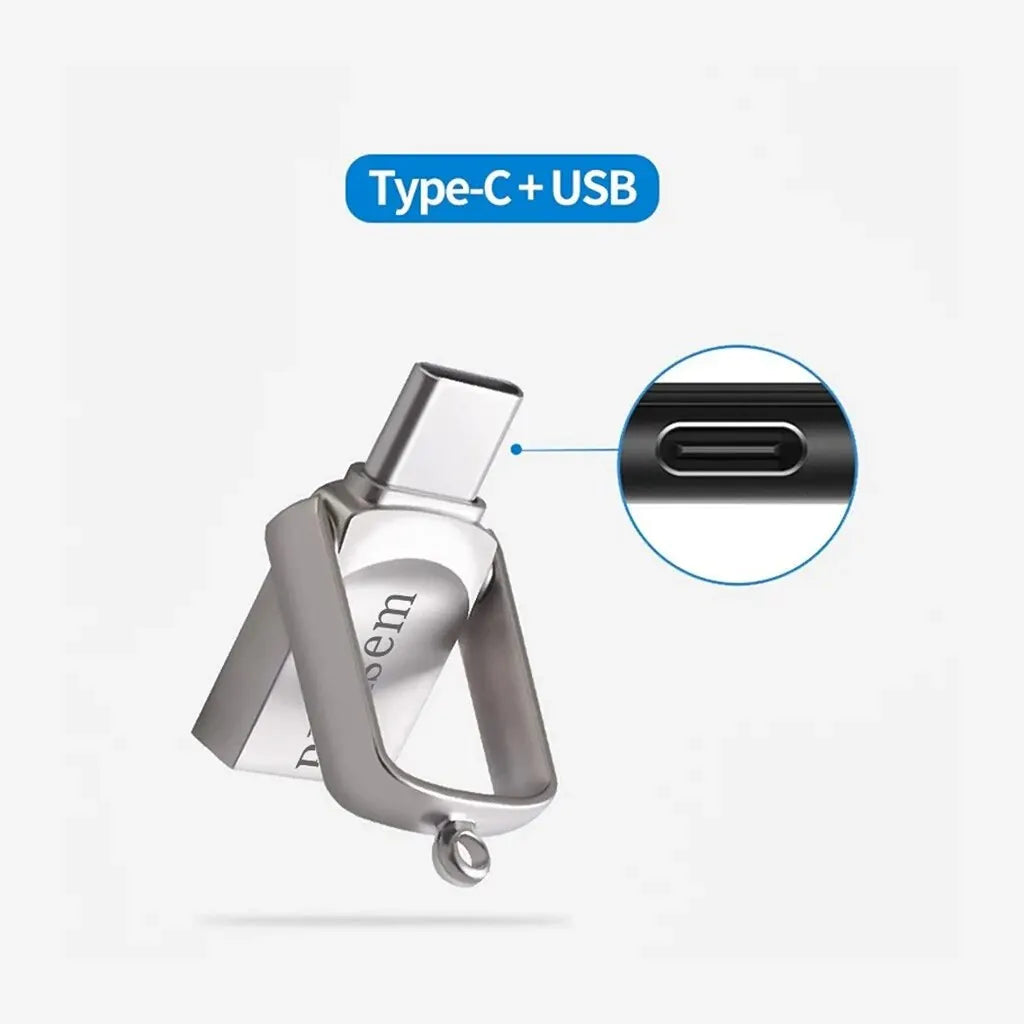 Clé USB-C 2-en-1 Métal Bliksem jusqu'à 128 Go – CLEVI Paris