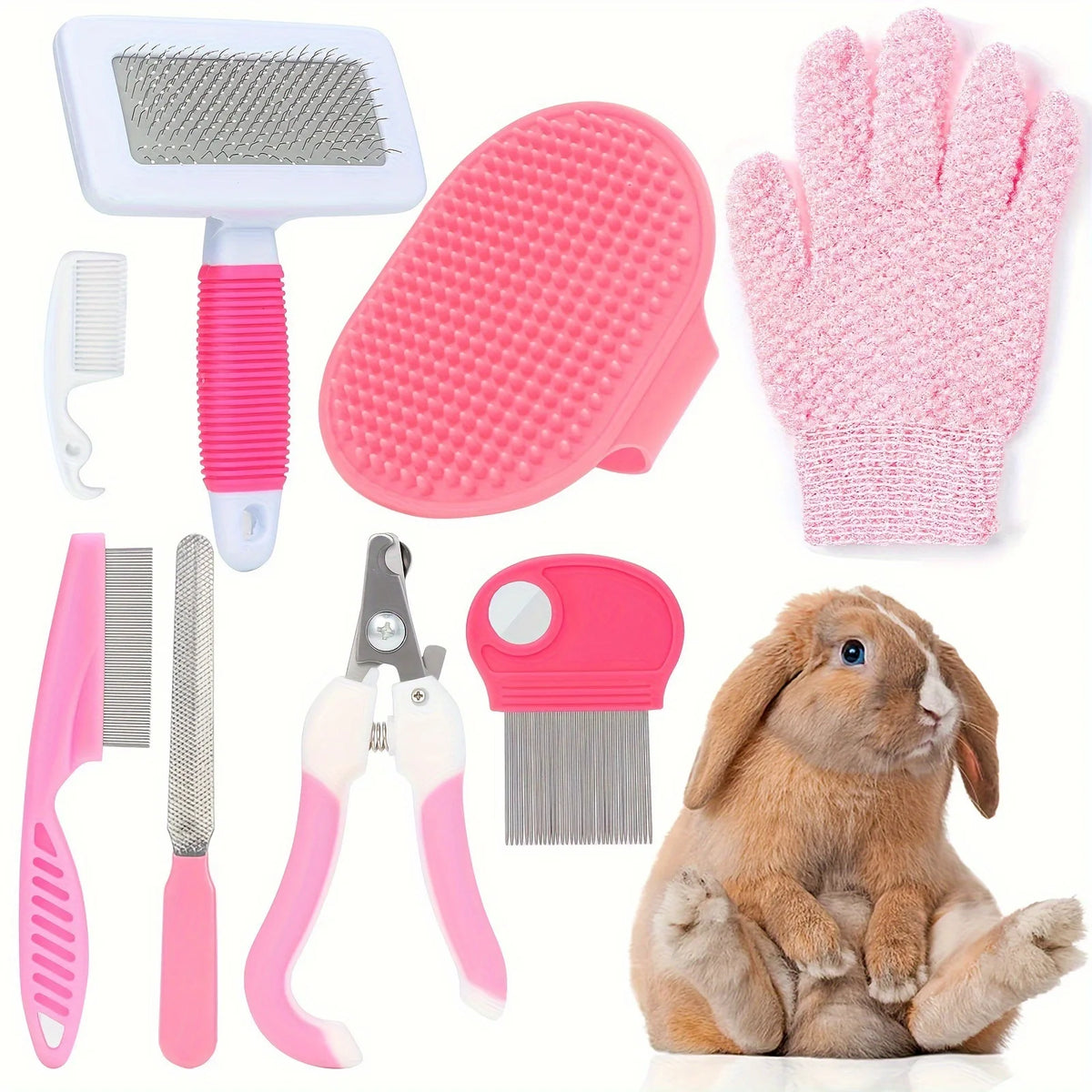 Kit de toilettage pour chat avec brosses – CLEVI Paris