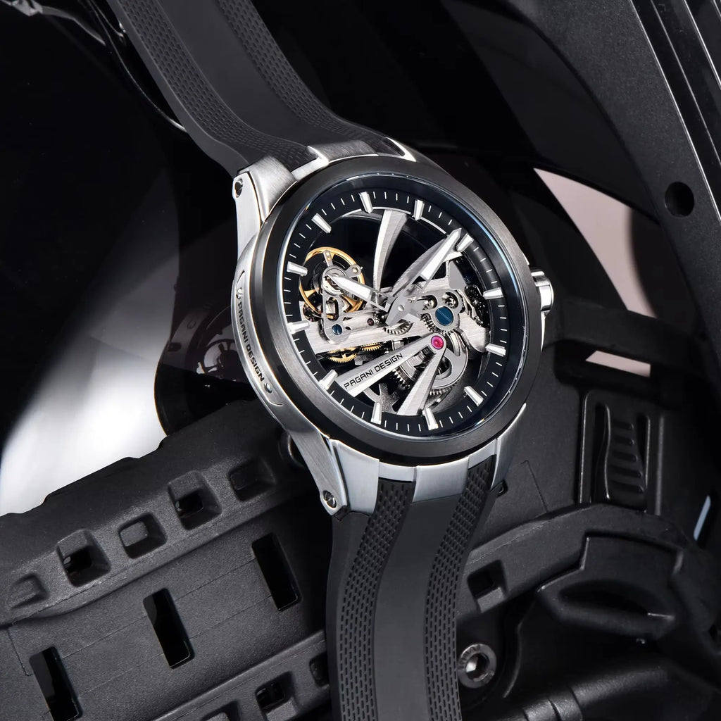 Montre Homme Automatique Squelette Fluororubber Pagani Design PD-YS030 – CLEVI Paris
