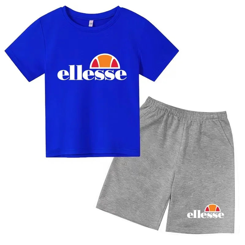 Ensemble enfant imprimé T-shirt et short – CLEVI Paris