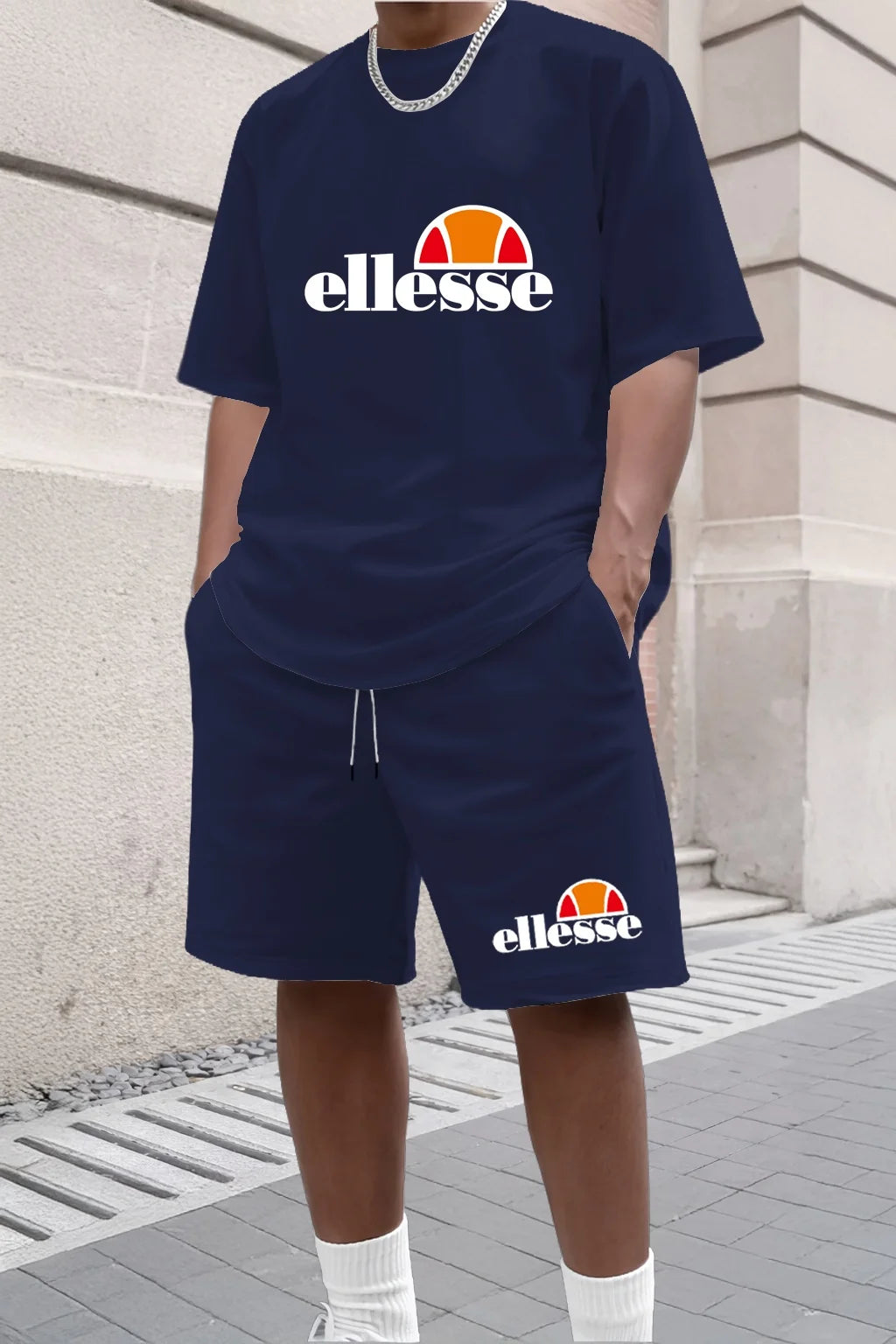Ensemble 2 Pièces Homme T-shirt Col Rond + Short Été 2026 Casual Outdoor – 11 Coloris, S à XXL – CLEVI Paris