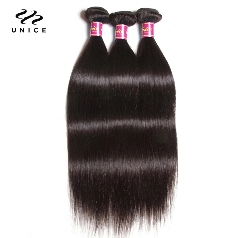 Extensions Cheveux Humains Straight Brésiliennes 100% Remy Hair 1/3/4 Mèches 8-30 Pouces Couleur Naturelle – CLEVI Paris