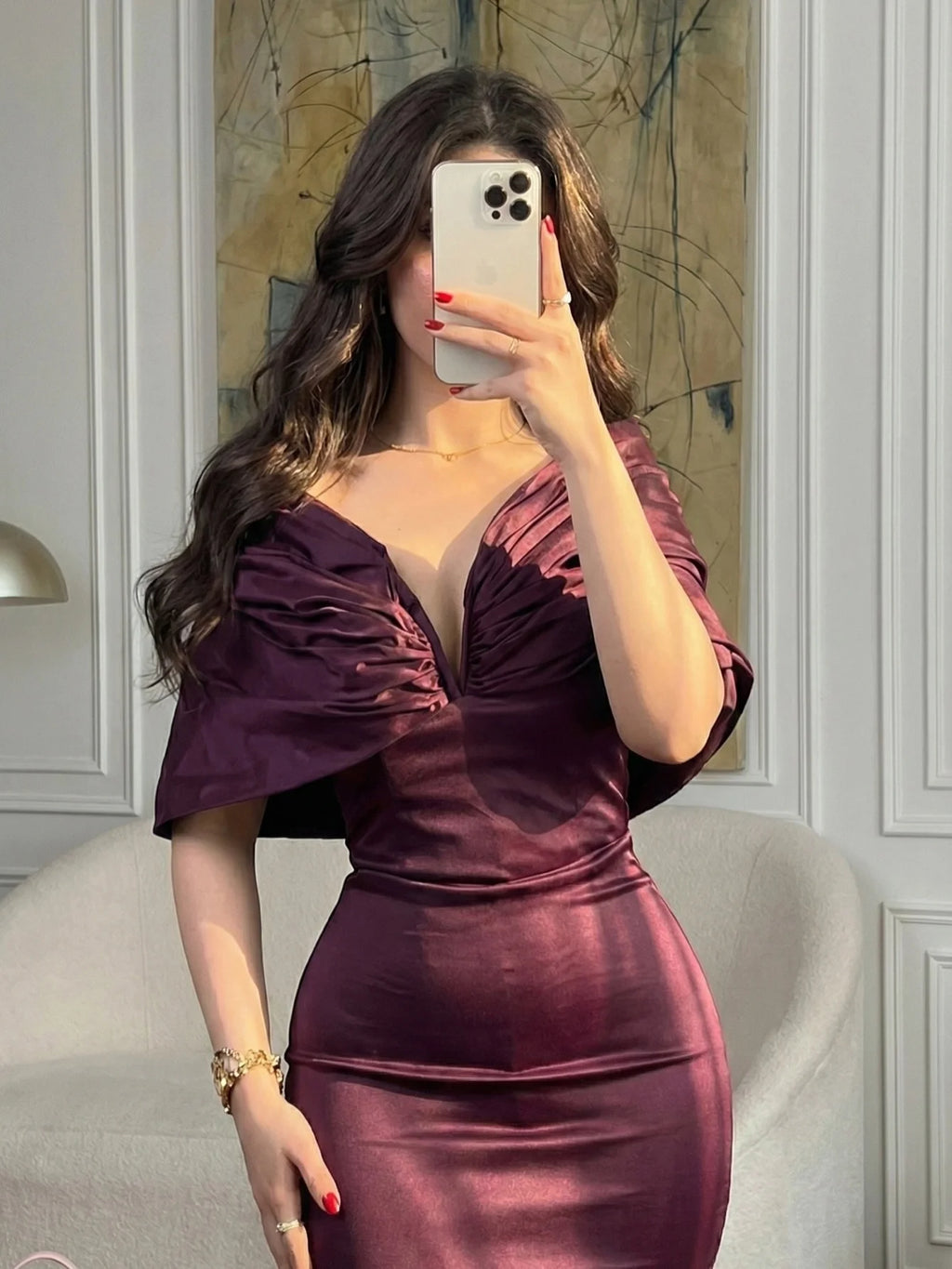 Robe de soirée sirène épaules dénudées – CLEVI Paris
