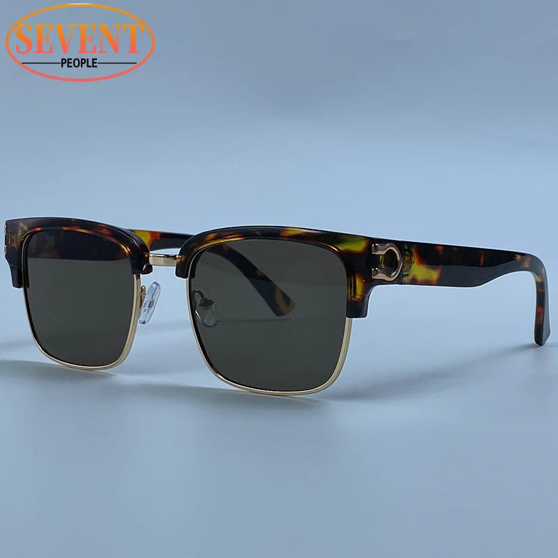 Lunettes de Soleil Carrées Photochromiques Dégradé UV400 Vintage Homme – CLEVI Paris