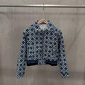 Veste courte femme jacquard géométrique – CLEVI Paris