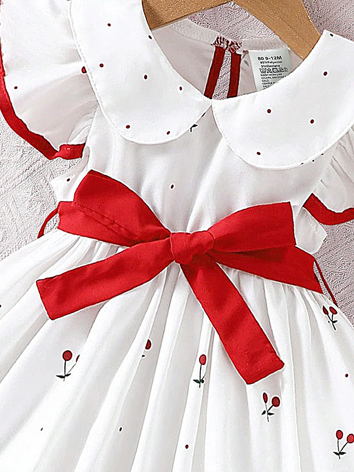 Robe bébé fille à manches bouffantes – CLEVI Paris