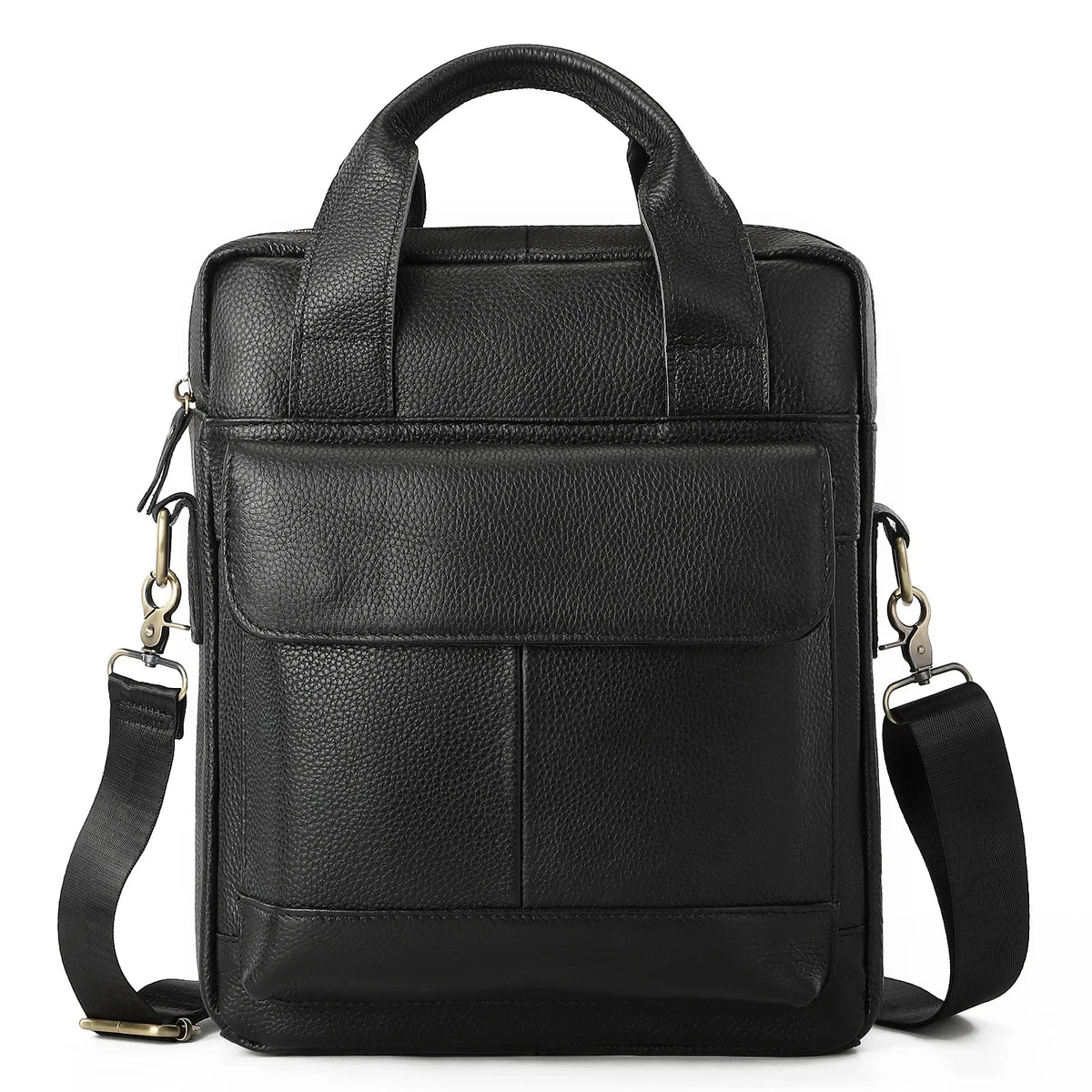 Sacoche Messager Homme Cuir Véritable Vintage 30x26cm – CLEVI Paris