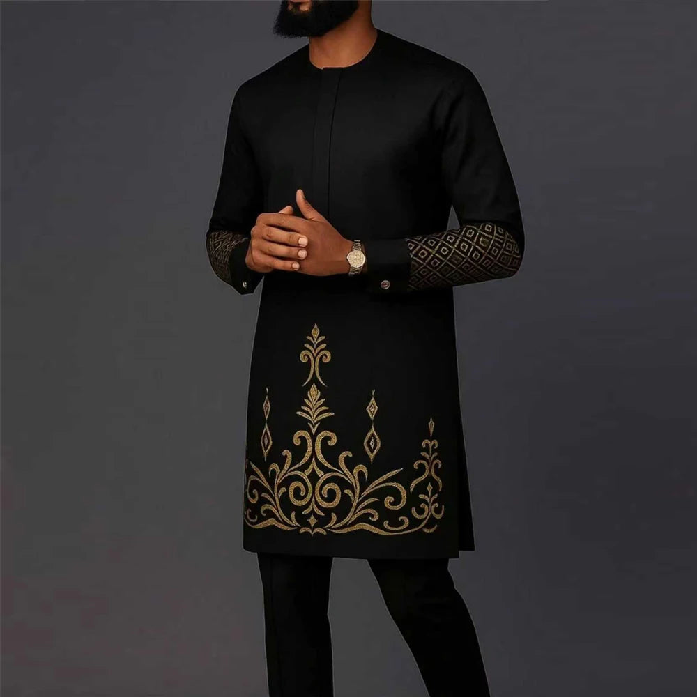 Ensemble 2 Pièces Style Africain Homme – CLEVI Paris