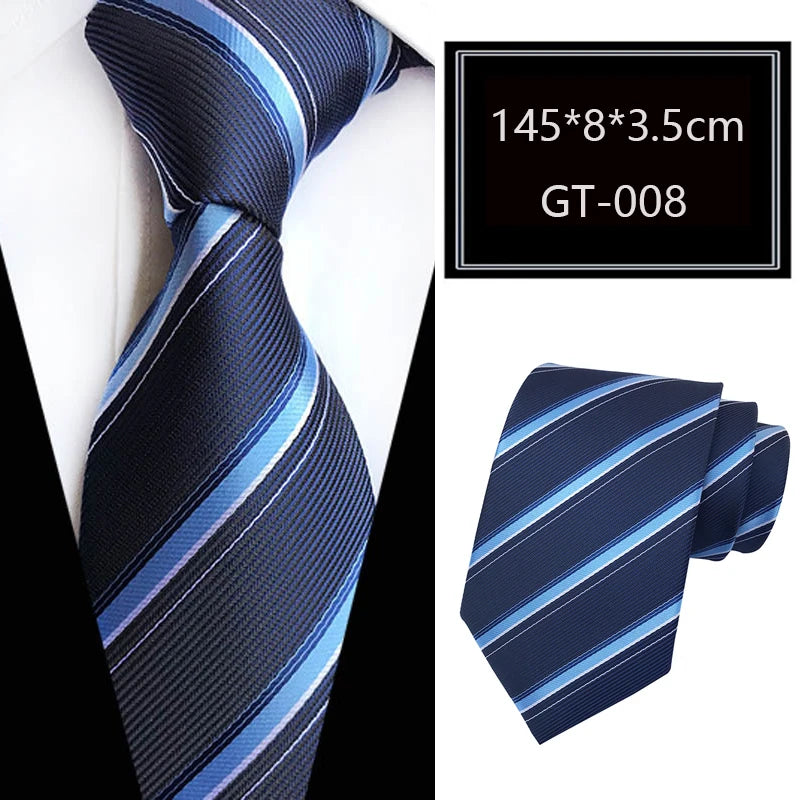Cravate homme rayée en jacquard – CLEVI Paris