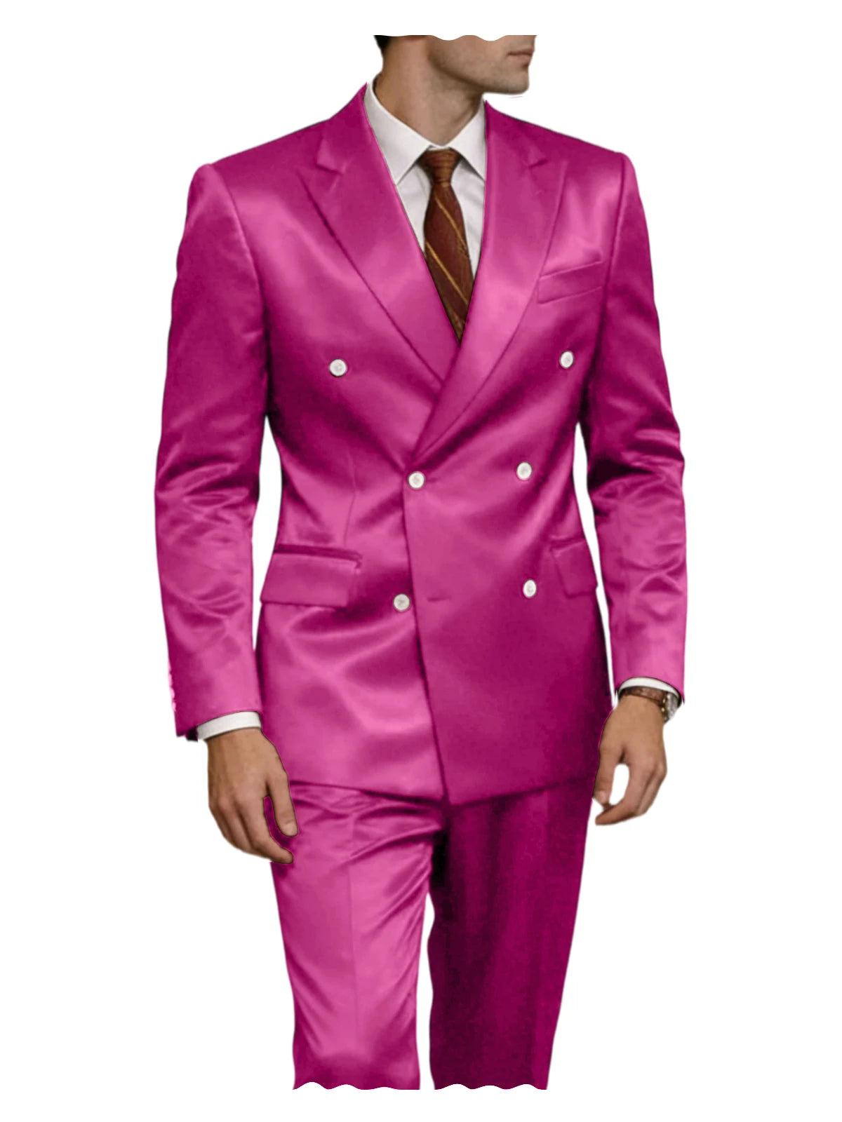 Smoking homme 2 pièces en satin – CLEVI Paris