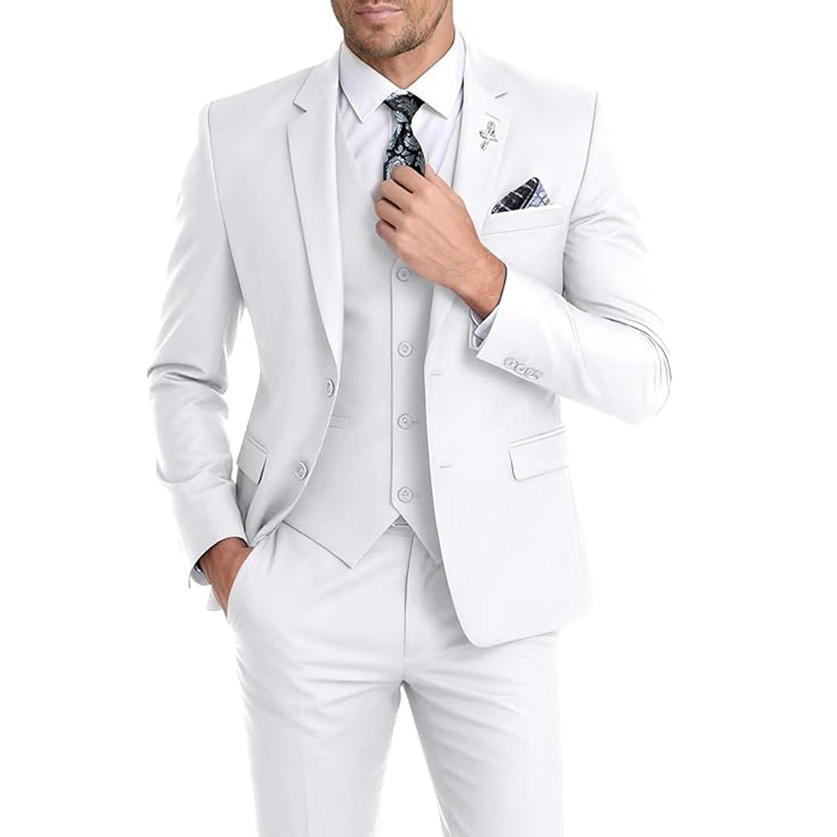 Costume 3 pièces homme slim – CLEVI Paris