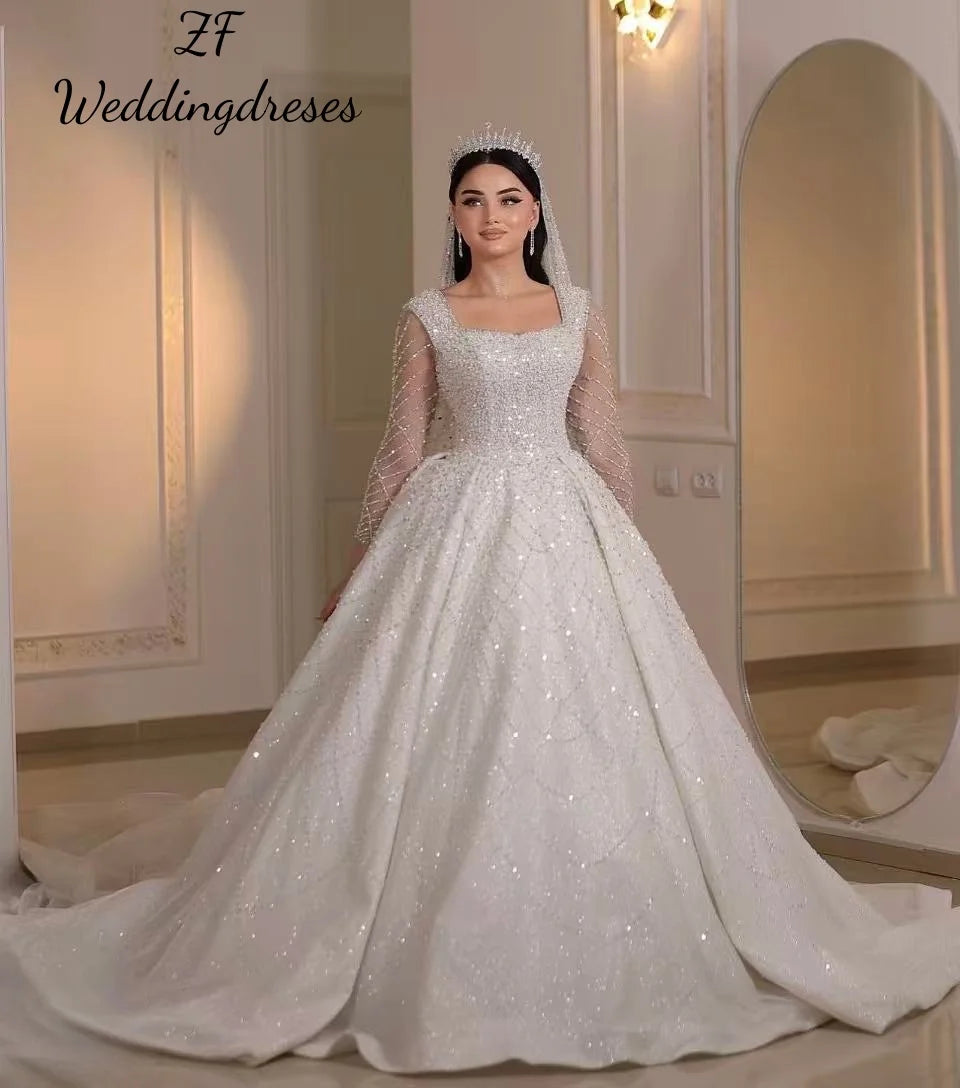 Robe de mariée princesse sans manches – CLEVI Paris