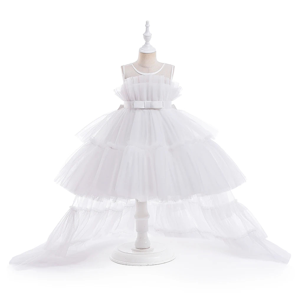 Robe fille en tulle T5353 – CLEVI Paris