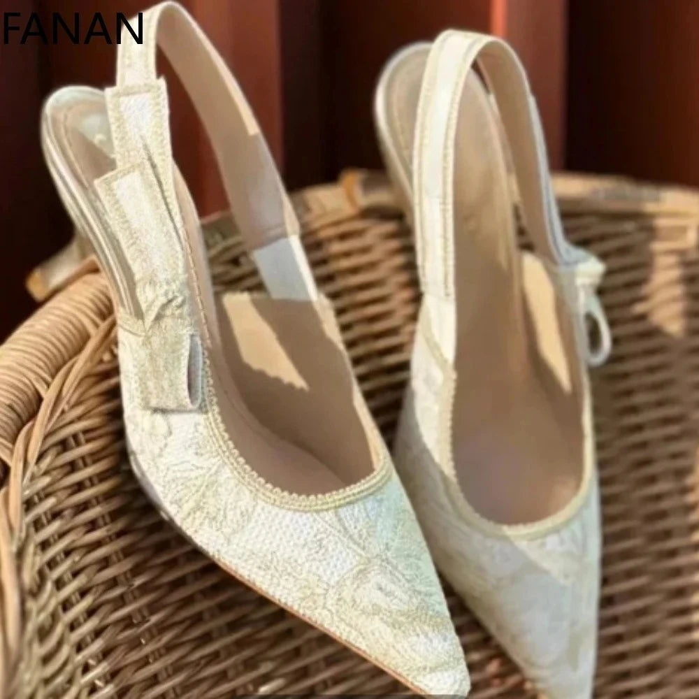 Sandales femme à plateforme et nœud – CLEVI Paris