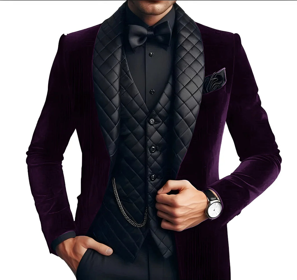 Costume homme noir trois pièces ajusté – CLEVI Paris