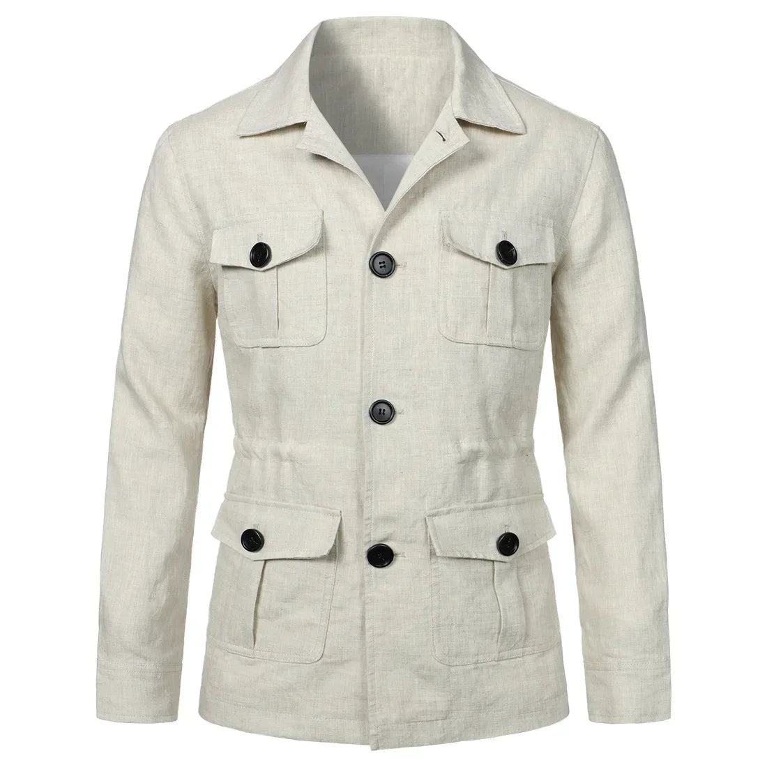 Veste safari homme à poches, style rétro – CLEVI Paris