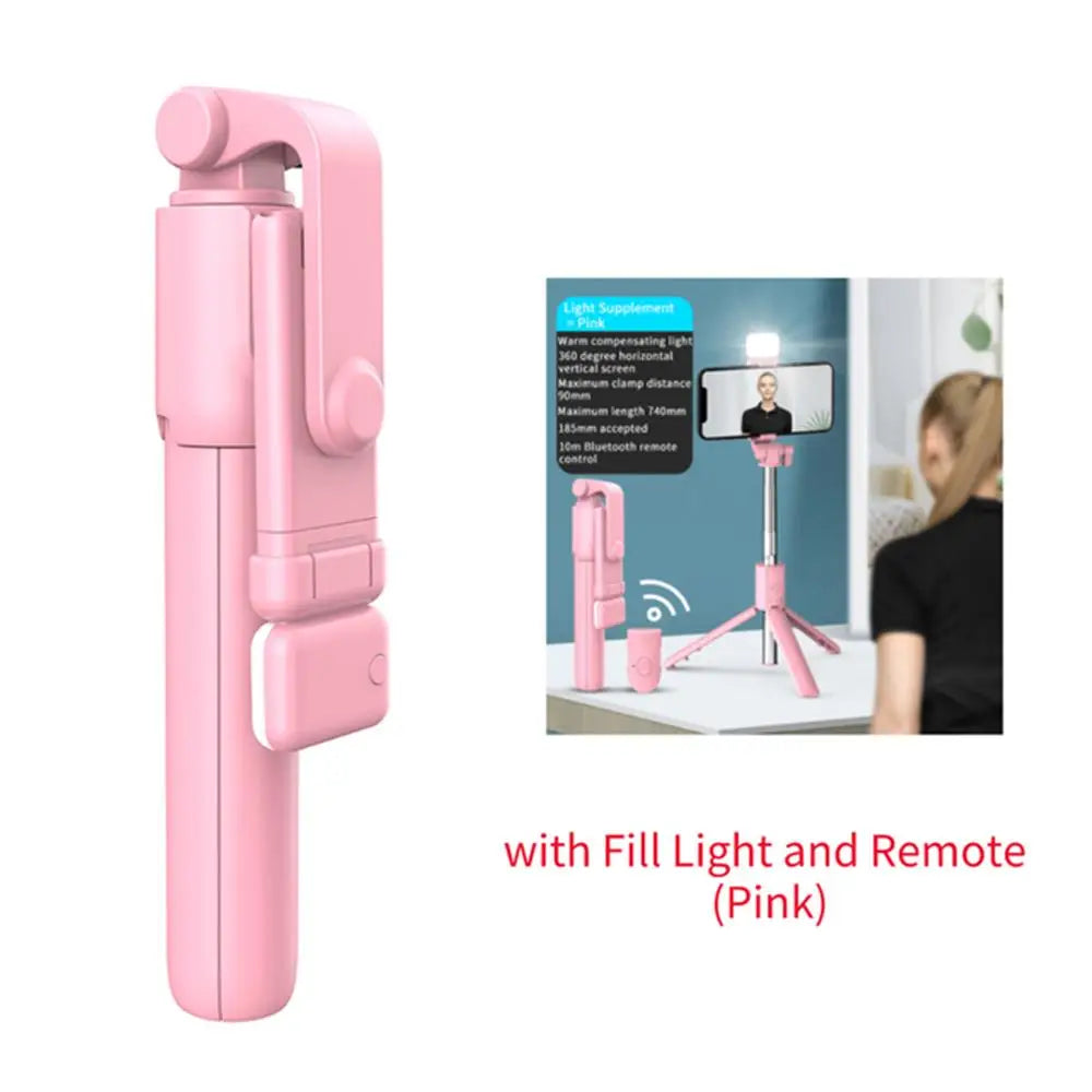 Perche selfie R1 Bluetooth avec éclairage – CLEVI Paris