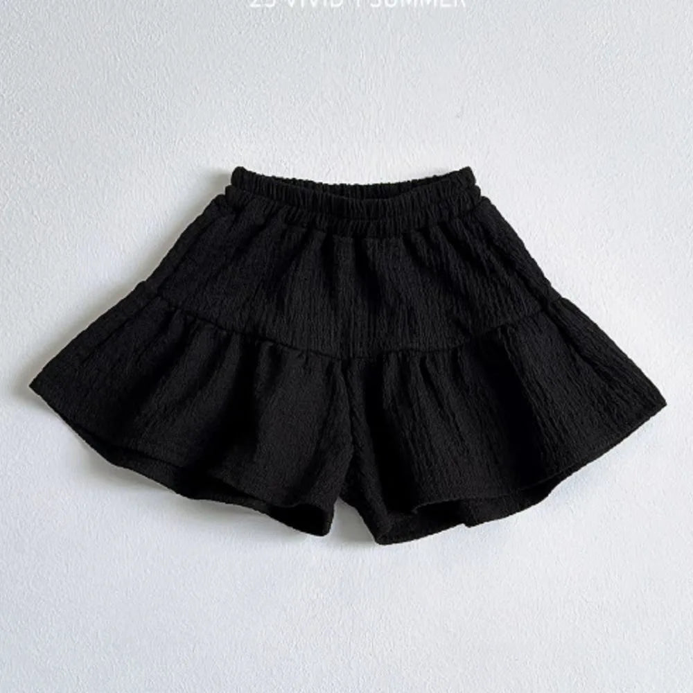 Short fille à volants taille élastique – CLEVI Paris