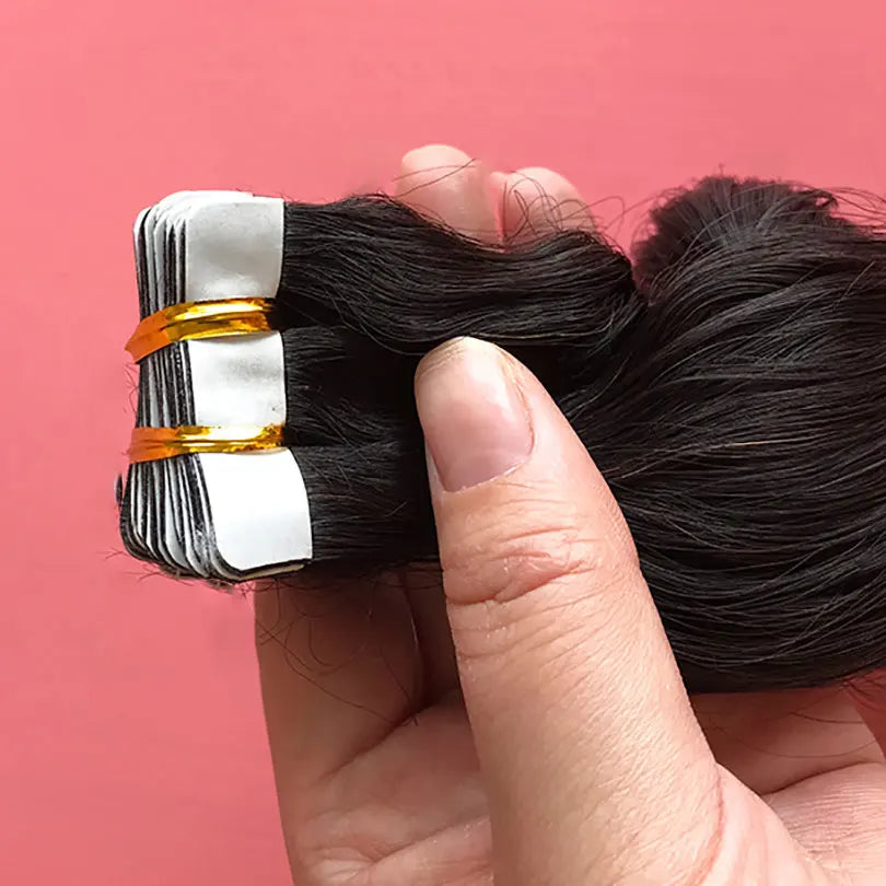 Extensions Tape In Loose Wave Remy Hair 40 Pièces – CLEVI Paris