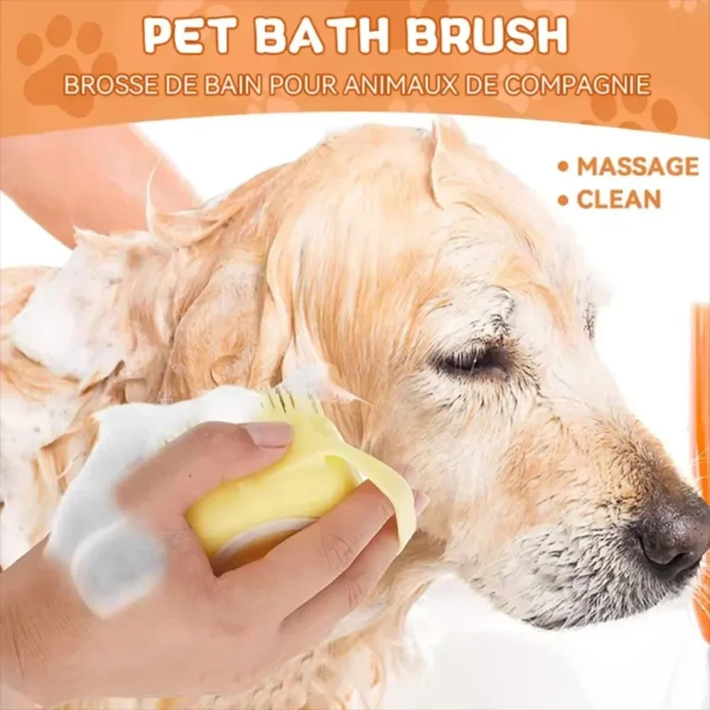Brosse de bain et massage chien et chat – CLEVI Paris
