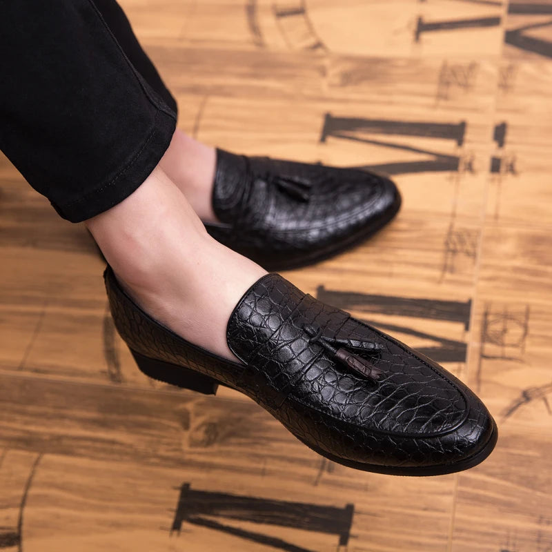 Mocassins homme en microfibre à enfiler – CLEVI Paris