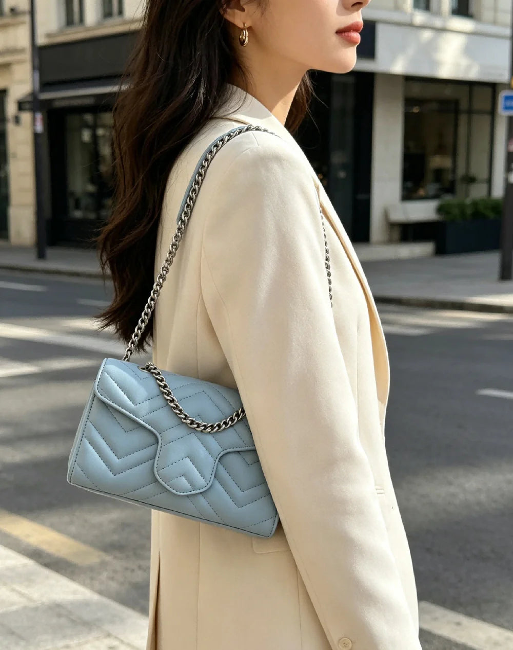 Sac Bandoulière Femme Cuir Véritable Toutes Saisons – CLEVI Paris