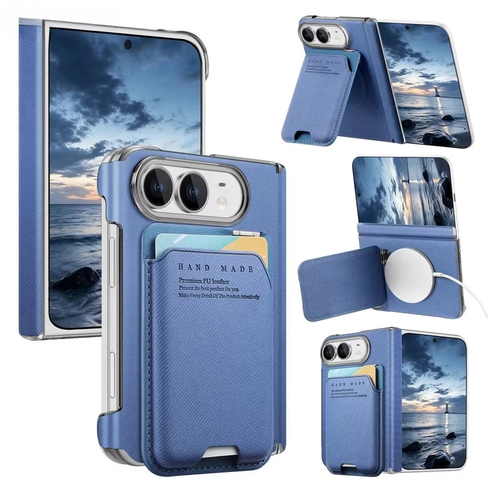 Porte-cartes iPhone Duo magnétique avec support – CLEVI Paris